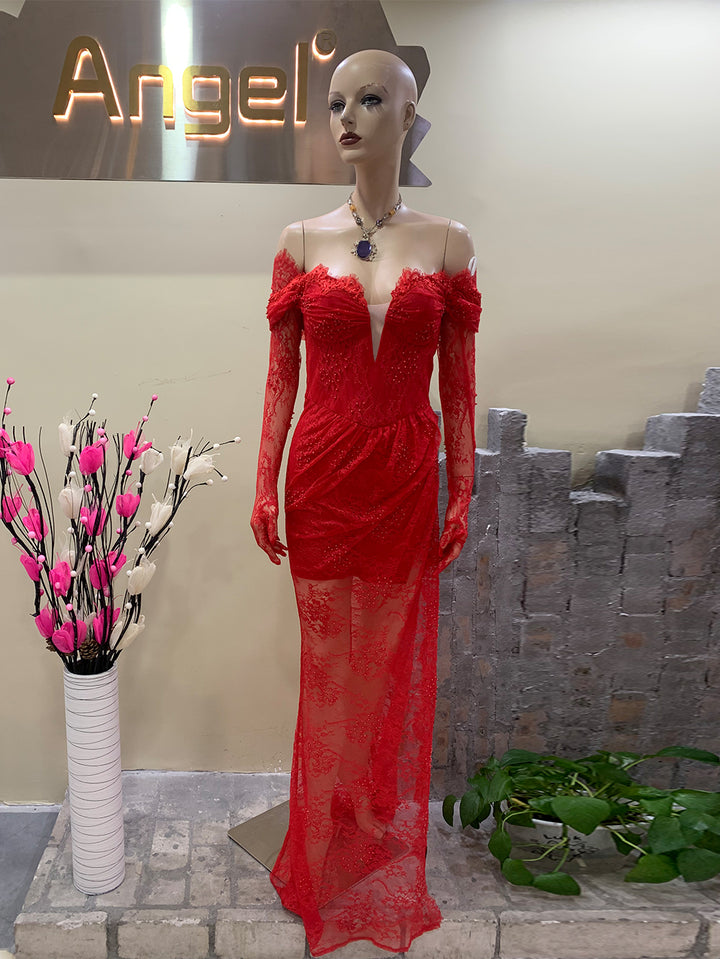 Red Bodycon Dress HT891