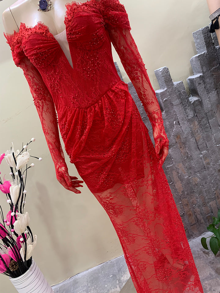 Red Bodycon Dress HT891