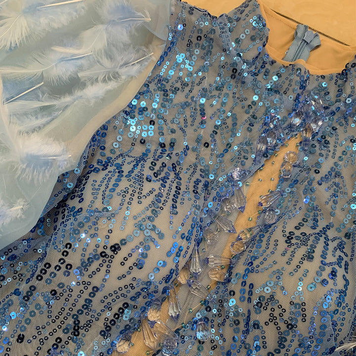 Sky Blue Bodycon Dress HT896