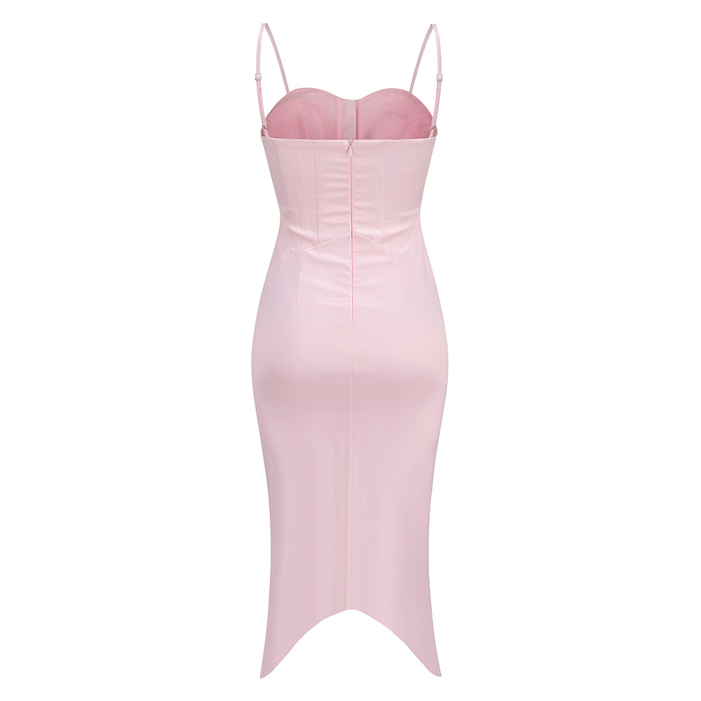 Pink Bodycon Dress KLYA27 5