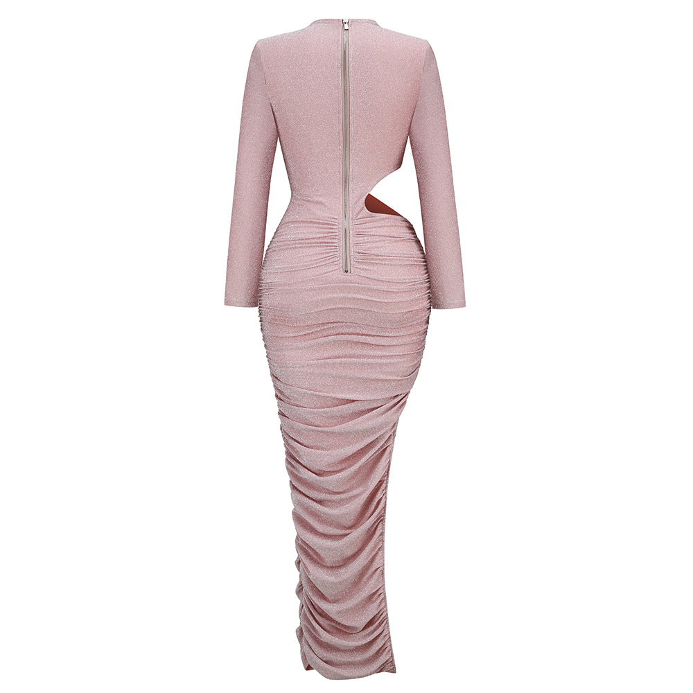 Pink Bodycon Dress KLYF393 3