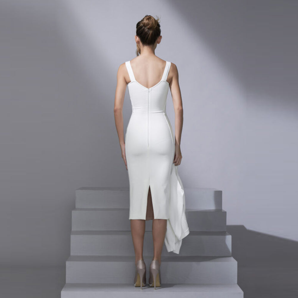 White Bodycon Dress KLYF601 3