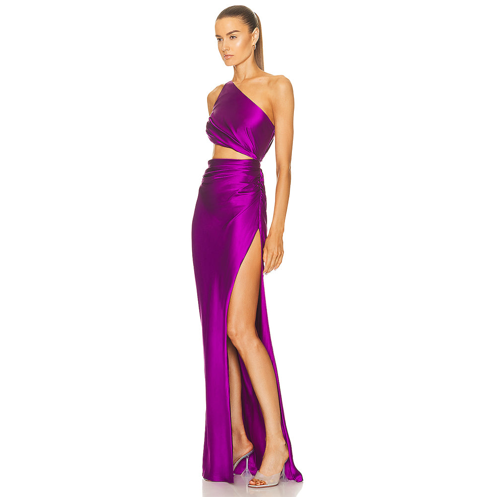 Purple Bodycon Dress KLYF612 2
