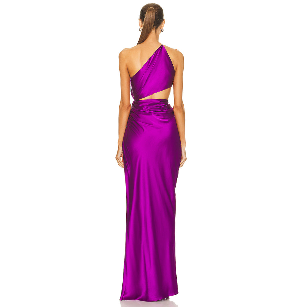 Purple Bodycon Dress KLYF612 4