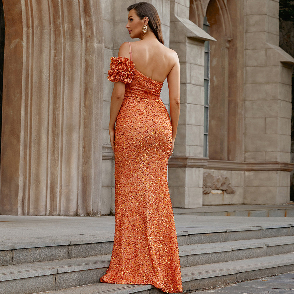 Orange Dress KLYF906
