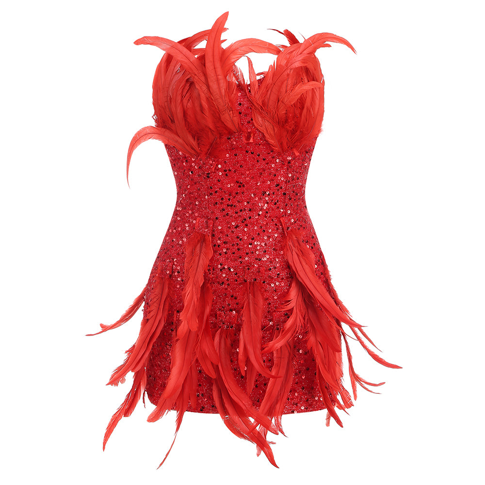 Red Bodycon Dress KLYL001