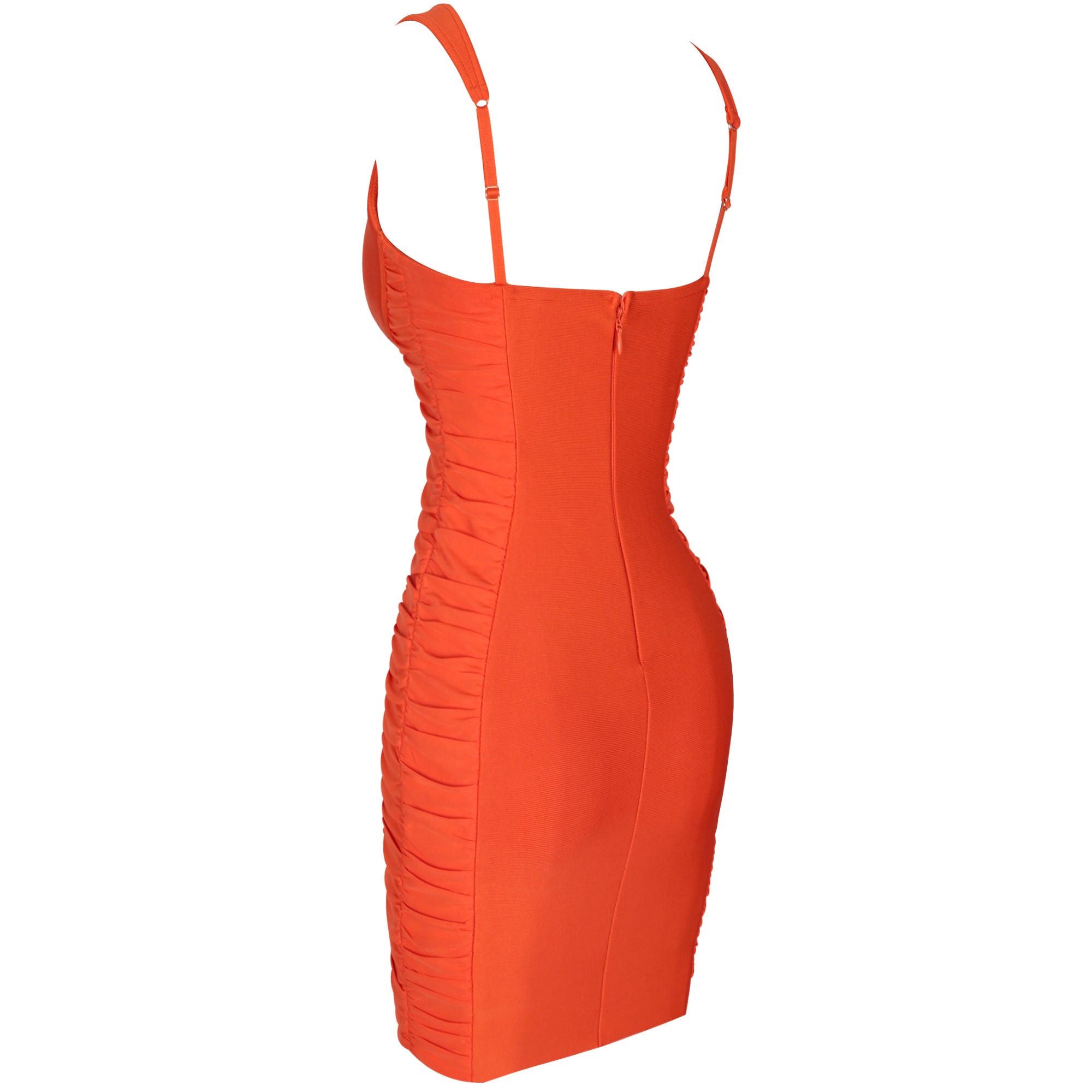 Orange Bandage Dress PF091901 6