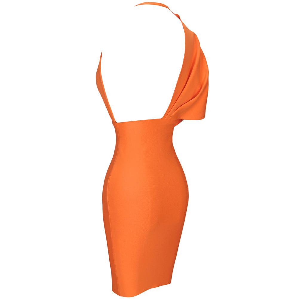 Orange Bandage Dress PF21408 6