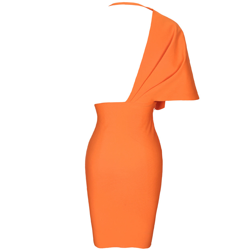 Orange Bandage Dress PF21408 7