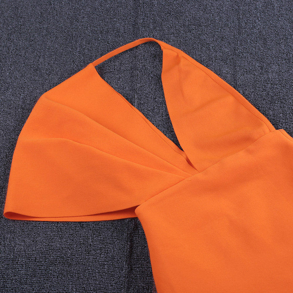 Orange Bandage Dress PF21408 8