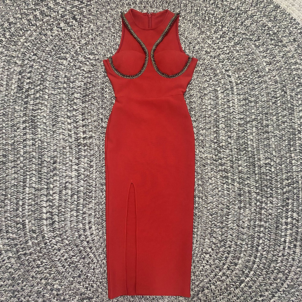 Red Bandage Dress PH01282 5