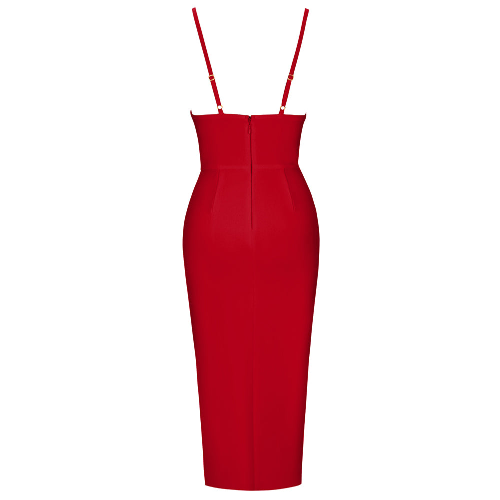 Red Bandage Dress PK211101 3