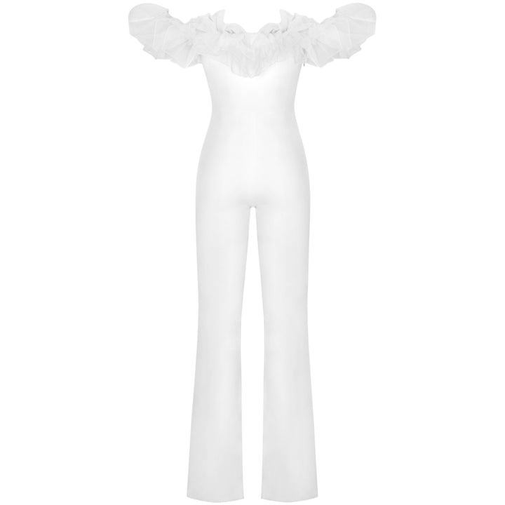 White Bandage Jumpsuits PP091922 7