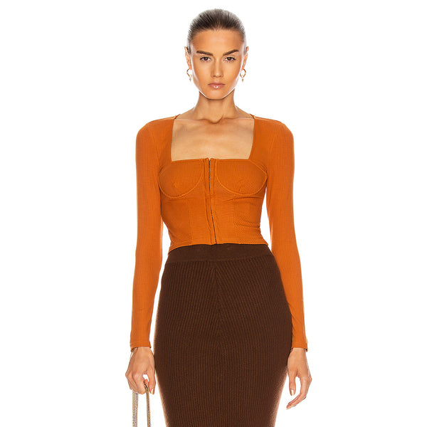 Golden Coffee Bandage Jacket PP20012 1