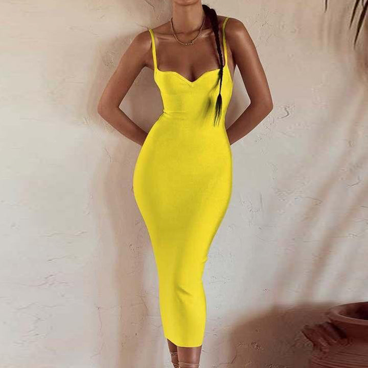 Yellow Bandage Dress PP22052 1