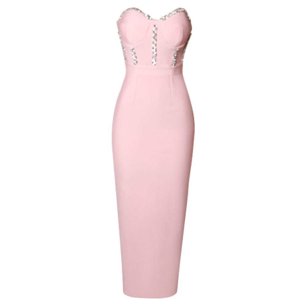 Pink Bandage Dress PZC1426 5