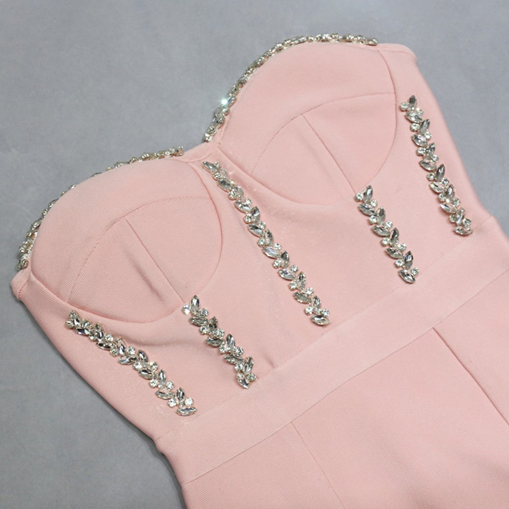Pink Bandage Dress PZC1426 7