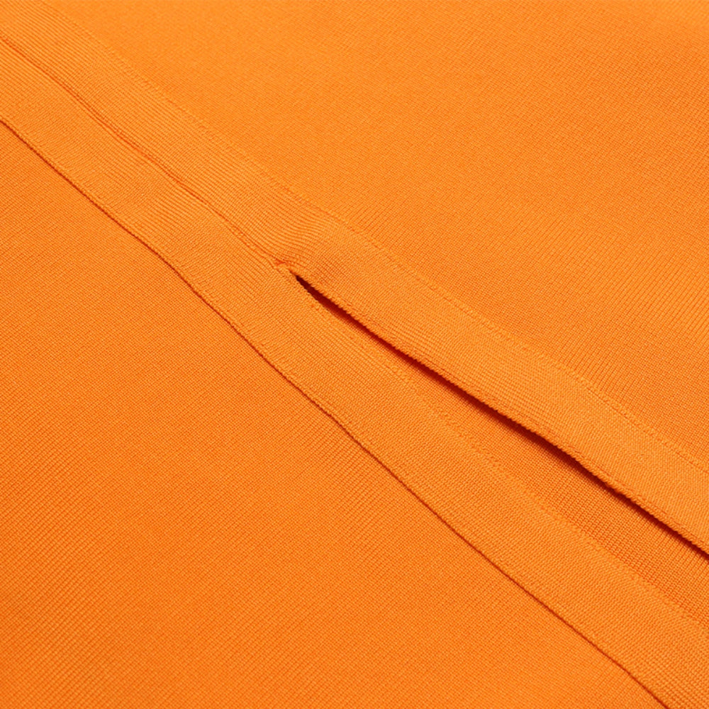 Orange Bandage Dress PZC1863 10