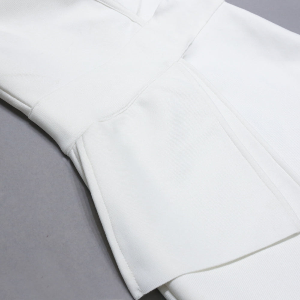 White Bandage Dress PZC2089 8