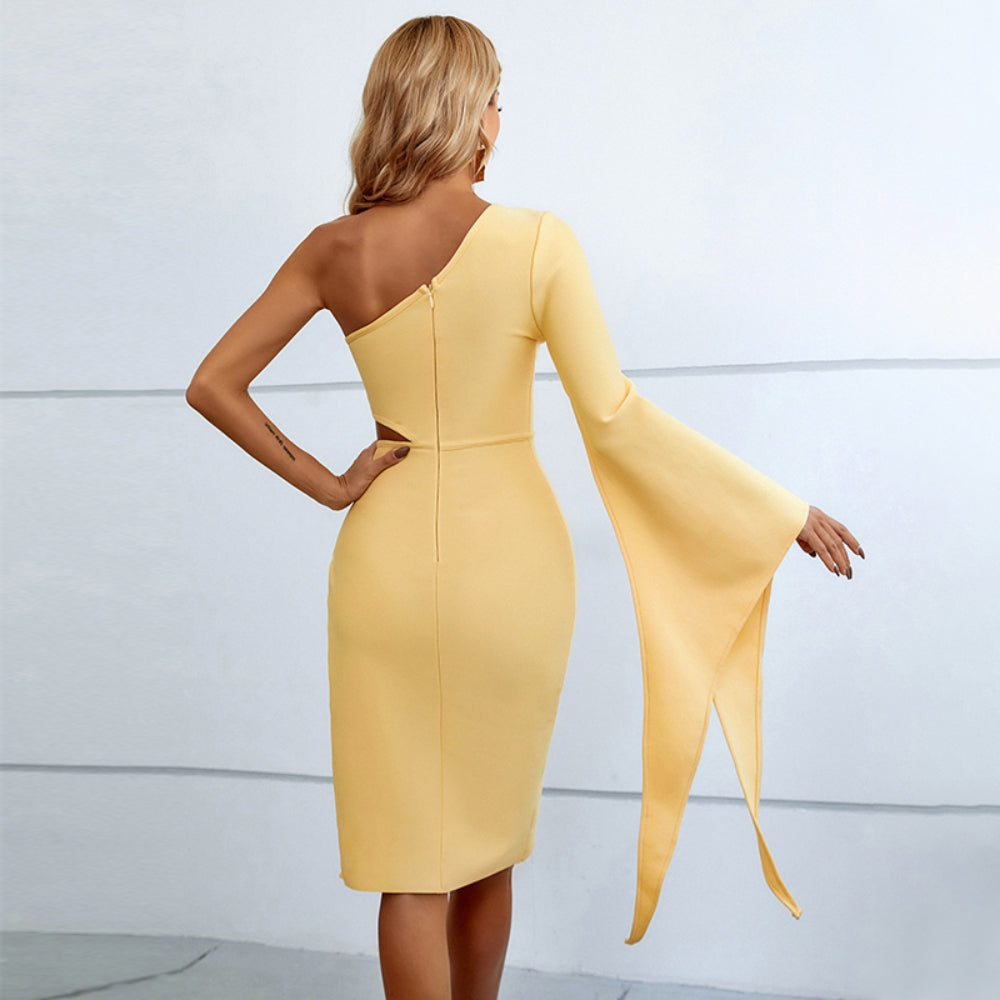Yellow Bandage Dress PZC2159 4