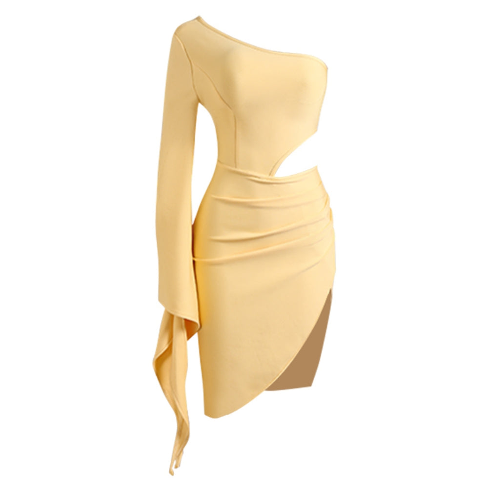 Yellow Bandage Dress PZC2159 5