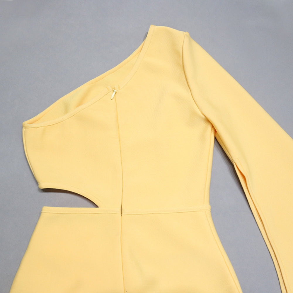 Yellow Bandage Dress PZC2159 7