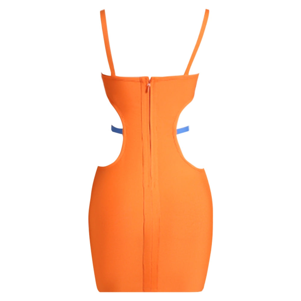 Orange Bandage Dress PZC2168 6