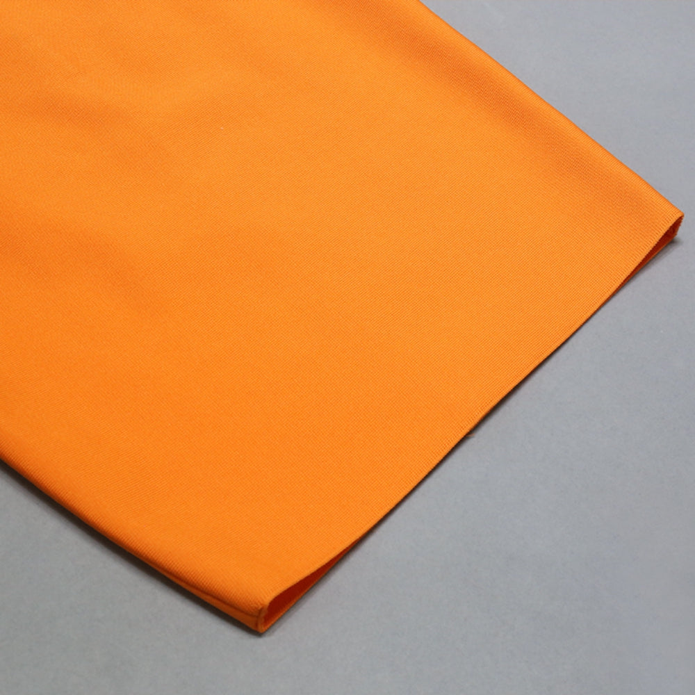 Orange Bandage Dress PZC2168 9
