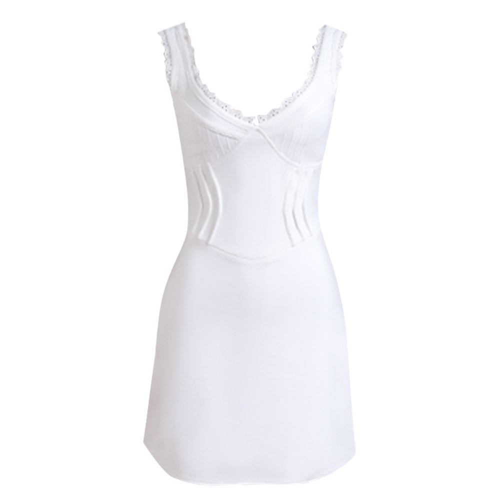 White Bandage Dress PZC2169 5