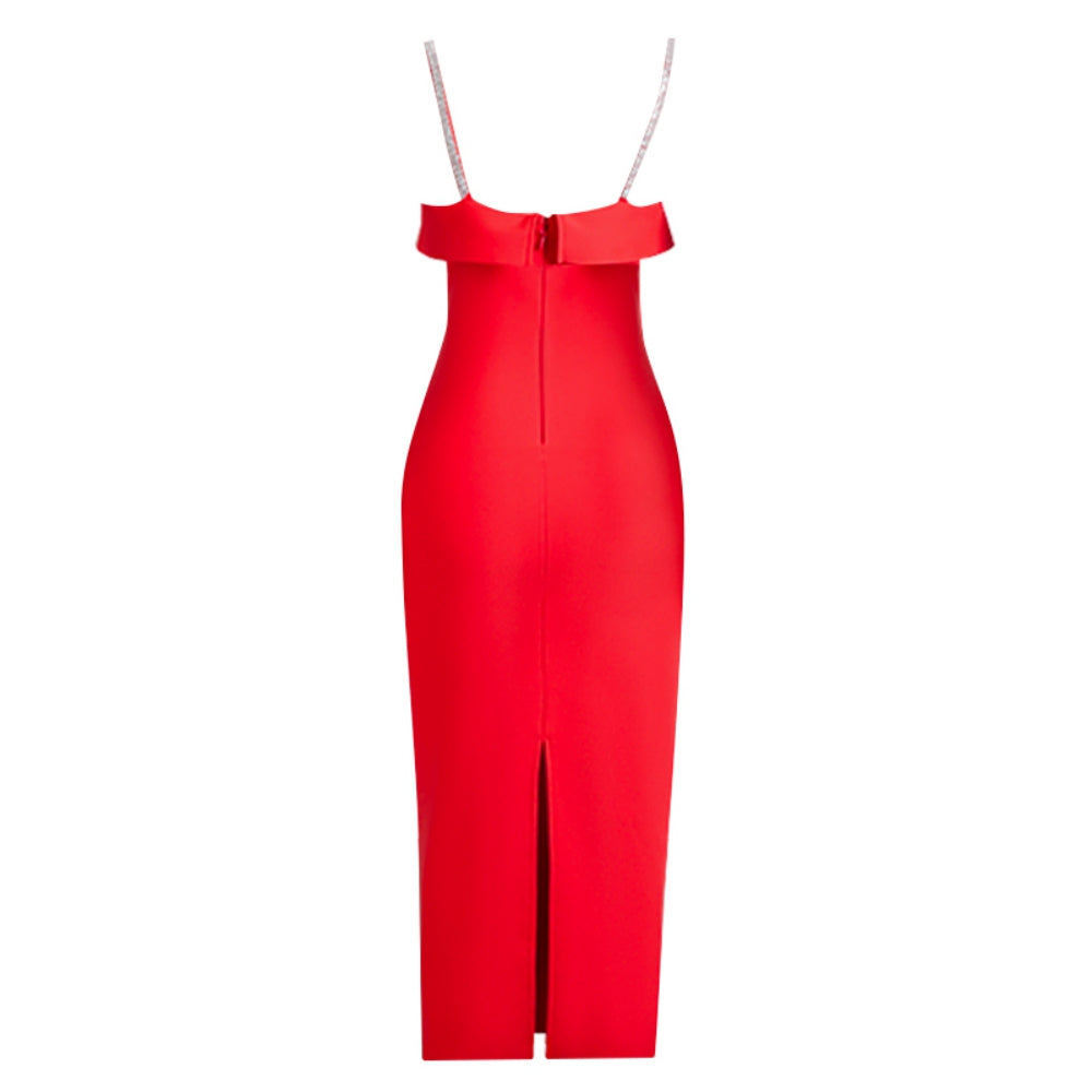 Red Bandage Dress PZC2176 6