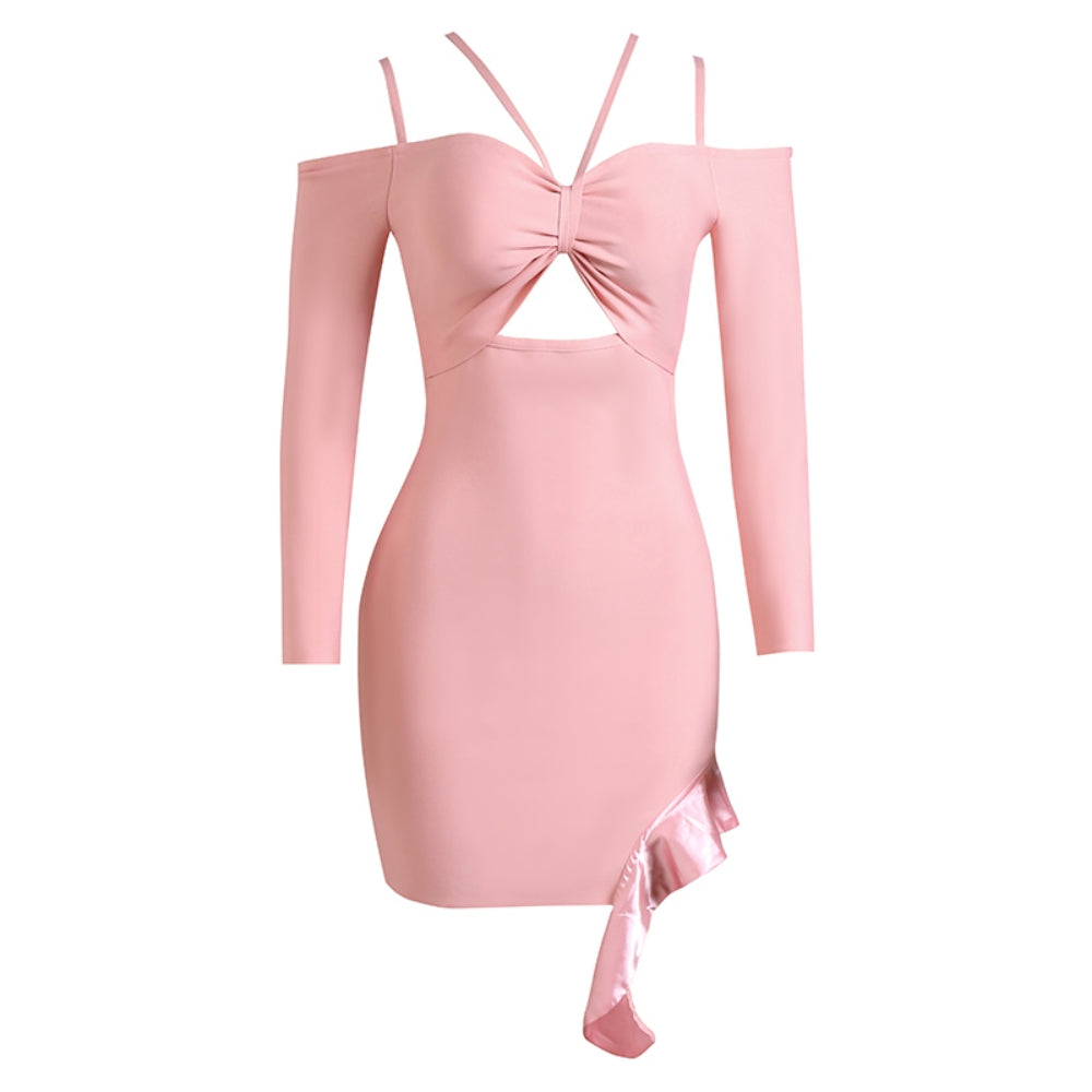 Pink Bandage Dress PZC2183 5