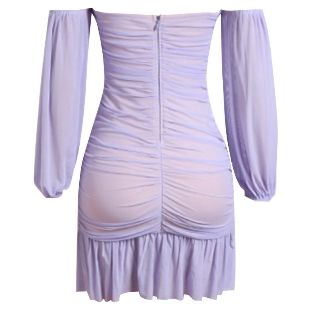 Purple Bandage Dress PZC2196 6