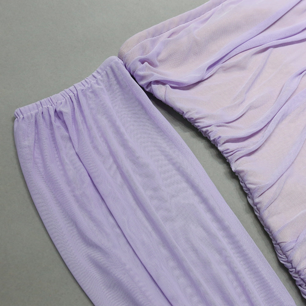 Purple Bandage Dress PZC2196 7