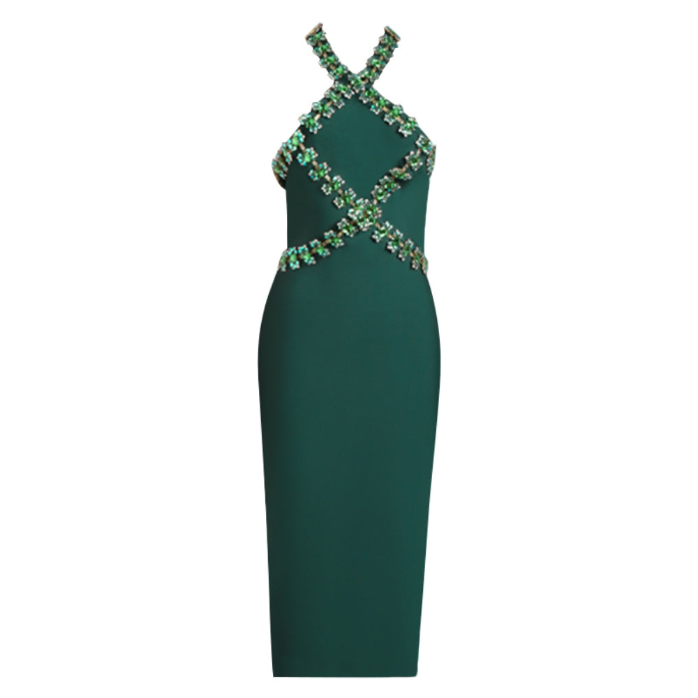 Green Bandage Dress PZC2218 5