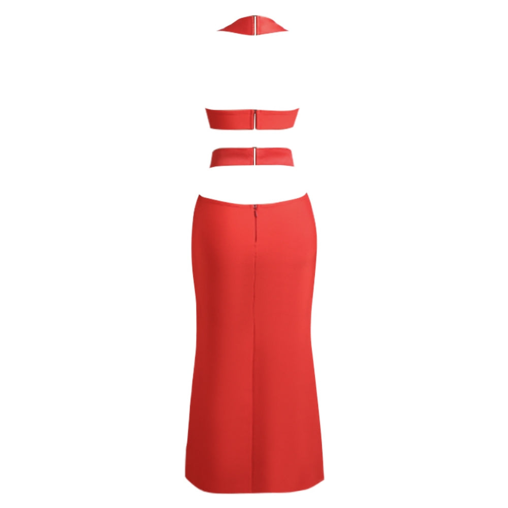 Red Bandage Dress PZC2226 6
