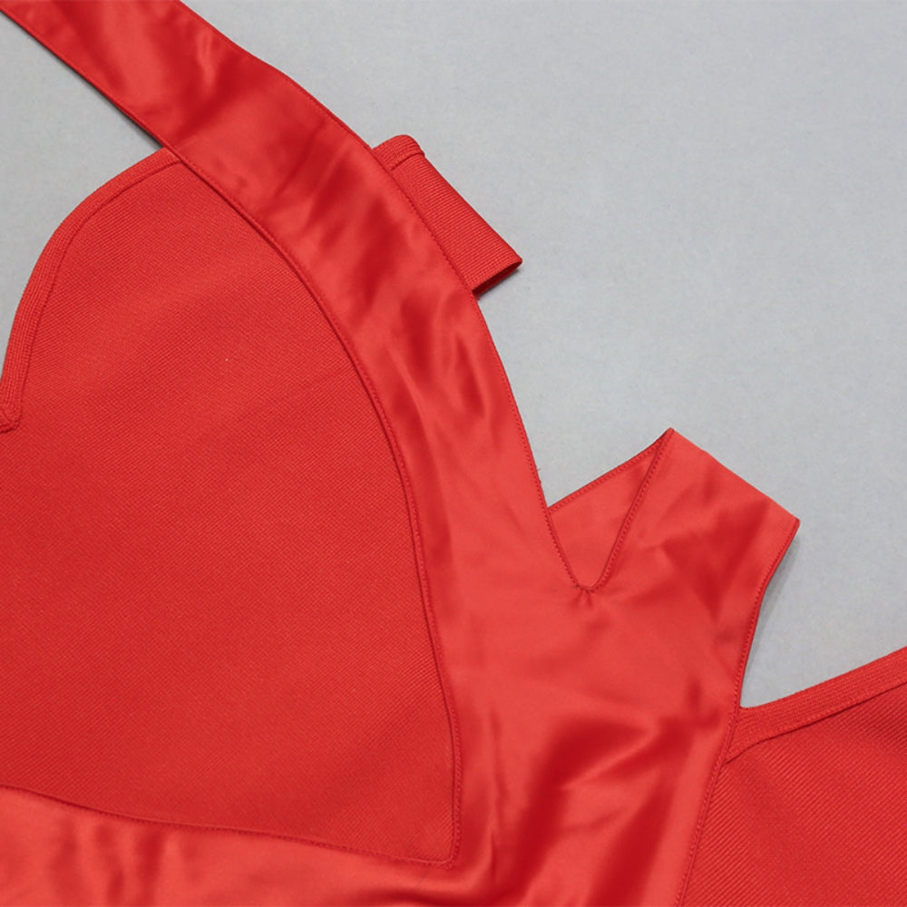 Red Bandage Dress PZC2226 7
