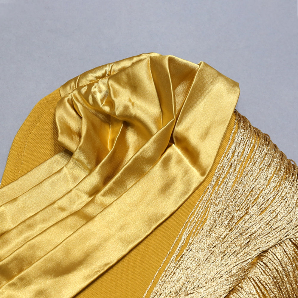 Yellow Bandage Dress PZC2238 7