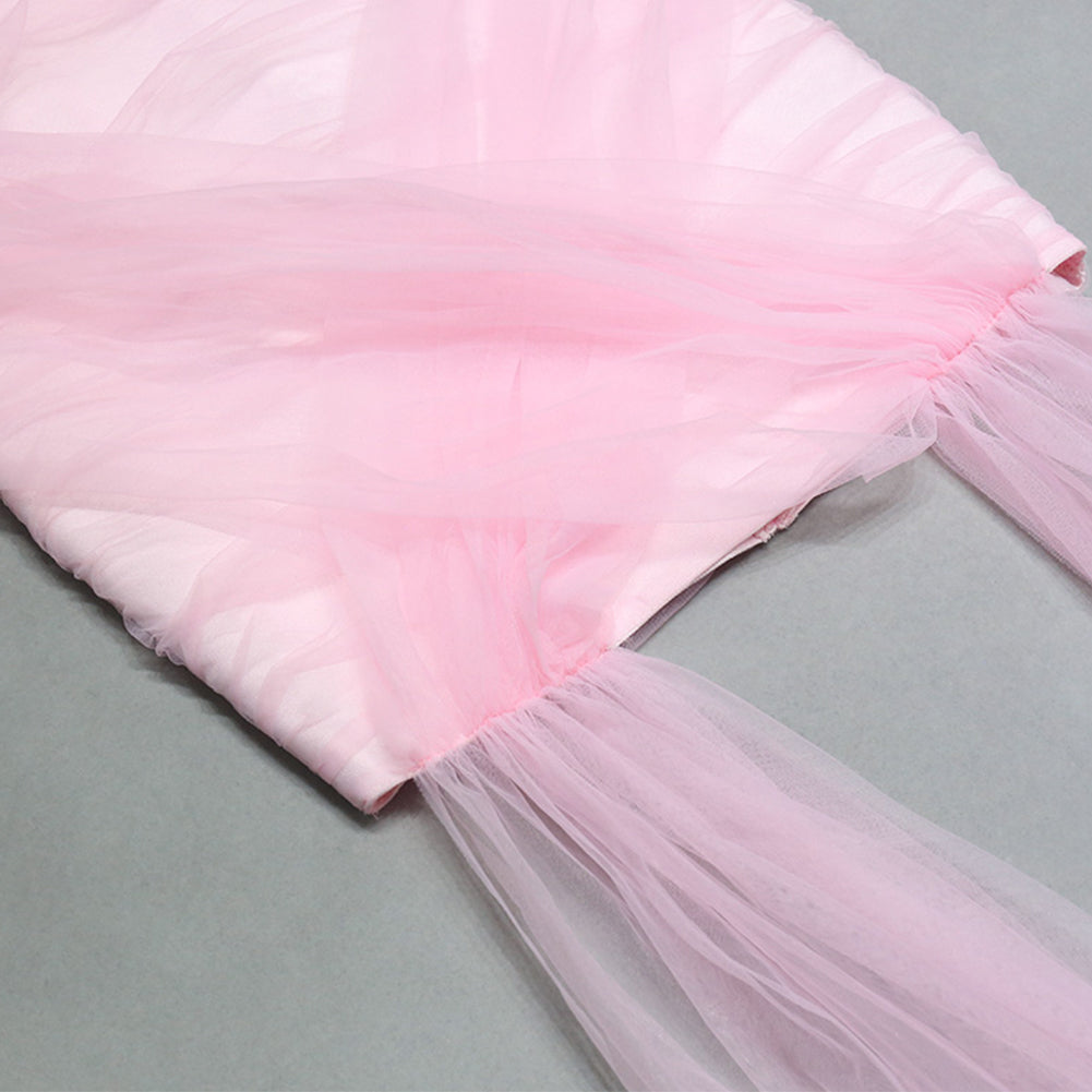 Sleeveless Tulle Mini Bandage Dress PZC2297