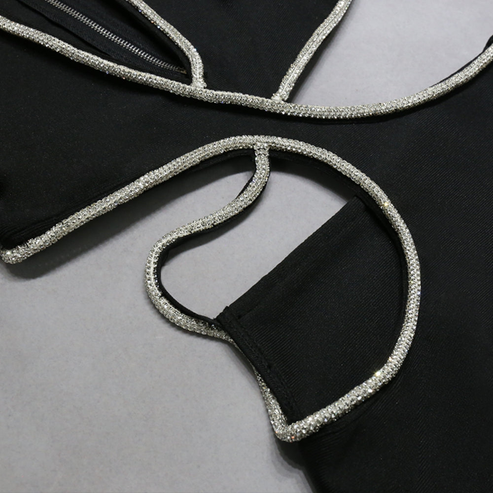 Black Bandage Dress PZC2313 8