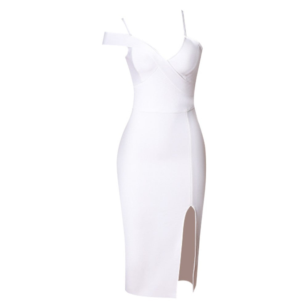White Bandage Dress PZL2995 4