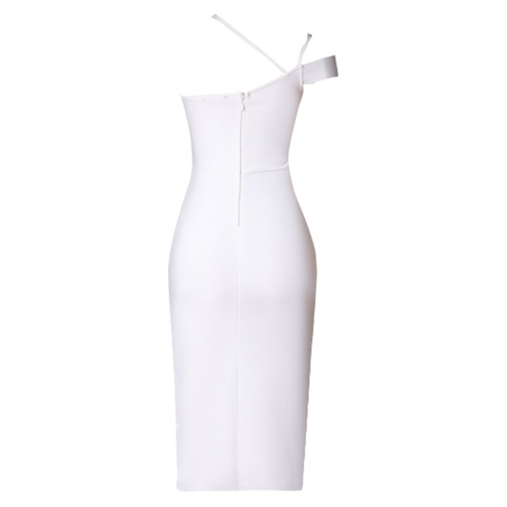 White Bandage Dress PZL2995 5