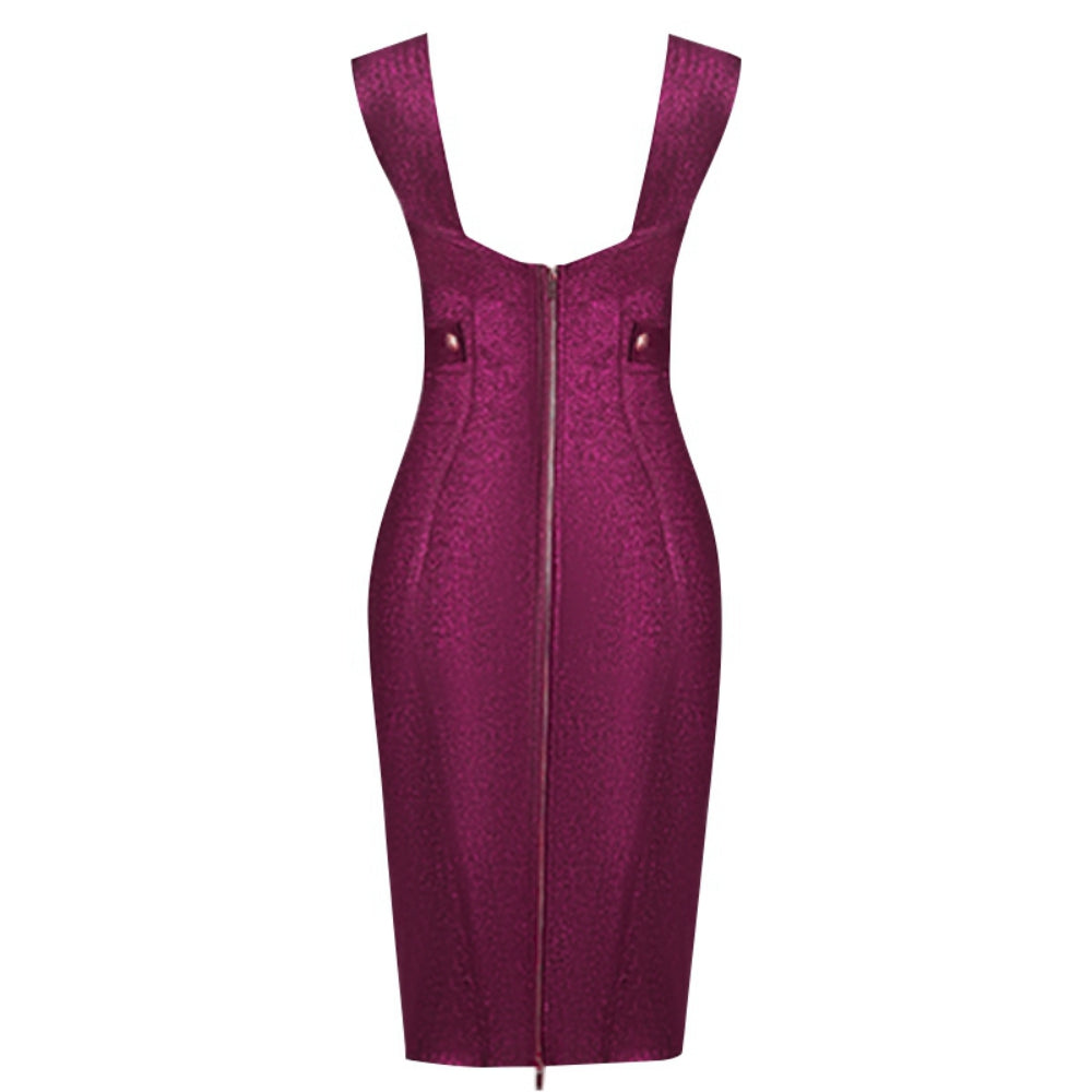 Purple Bandage Dress PZL3038 5
