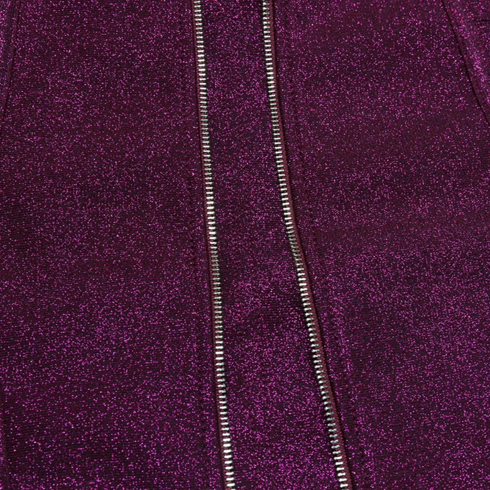 Purple Bandage Dress PZL3038 9