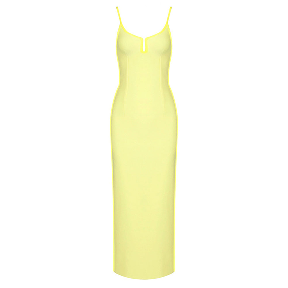 Yellow Bandage Dress SJ031801 1