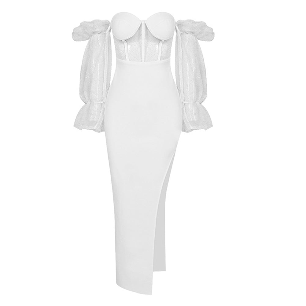 White Bandage Dress SJ031806 1