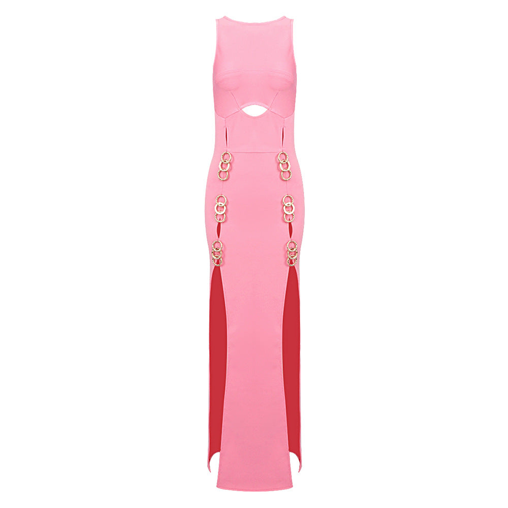 Pink Bodycon Dress SJ22101701 2