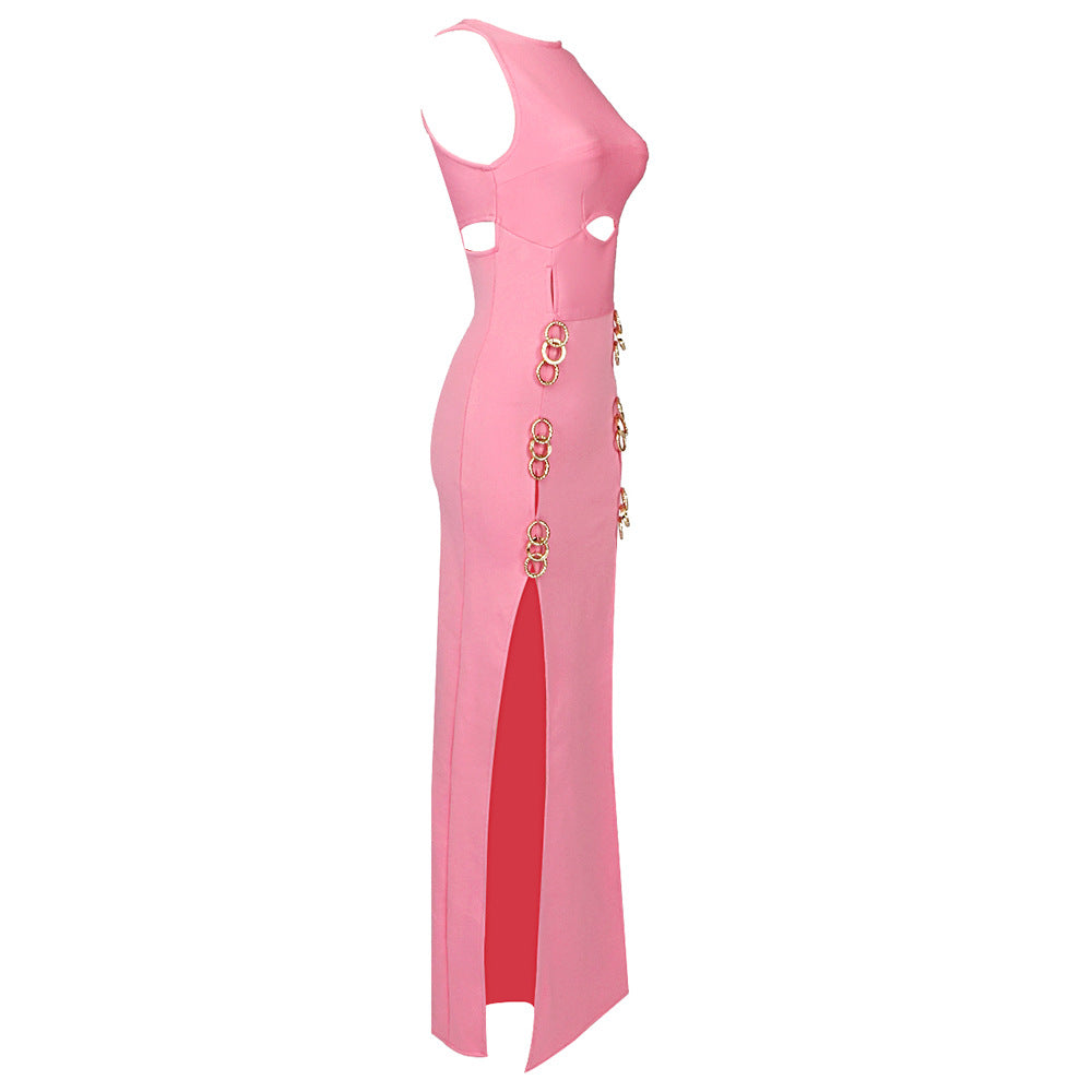 Pink Bodycon Dress SJ22101701 3