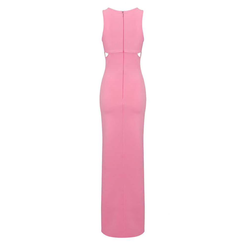 Pink Bodycon Dress SJ22101701 4