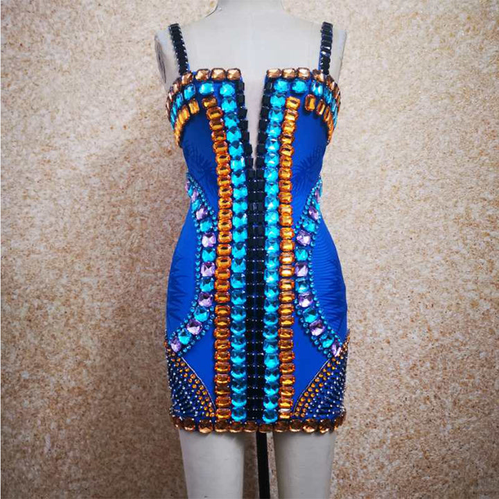 Blue Bandage Dress SW081 2