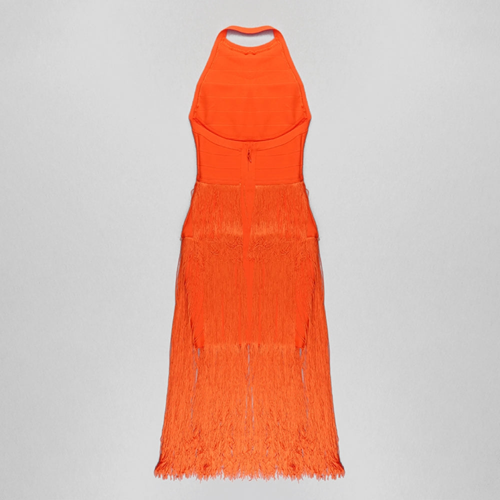 Orange Bandage Dress SW6584 7